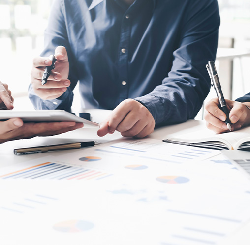 logo of Clarion Quality featuring the letters CQ in blue and dark navy with a sleek design representing quality assurance